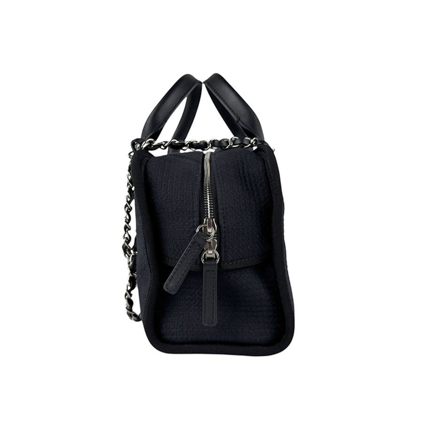 Chanel Black Canvas Deauville