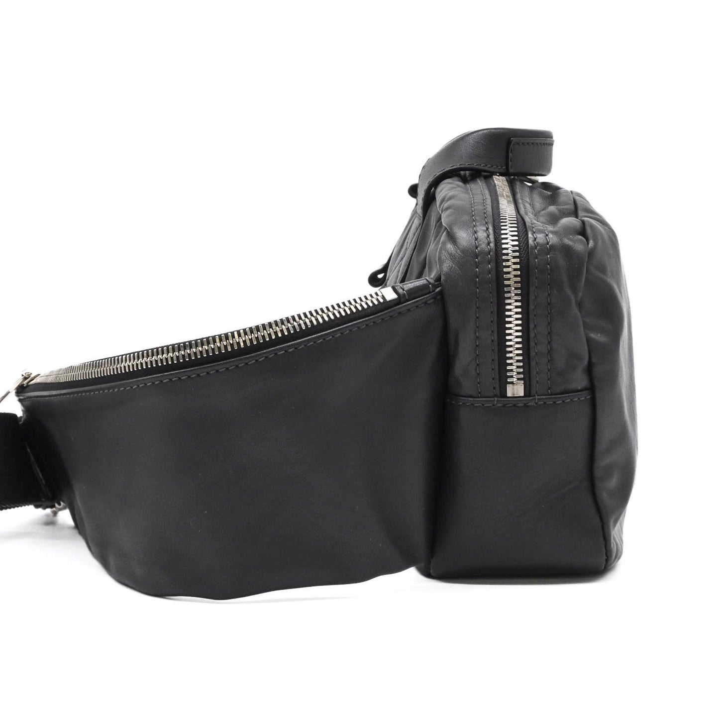 Louis Vuitton Black Leather V Line Cross