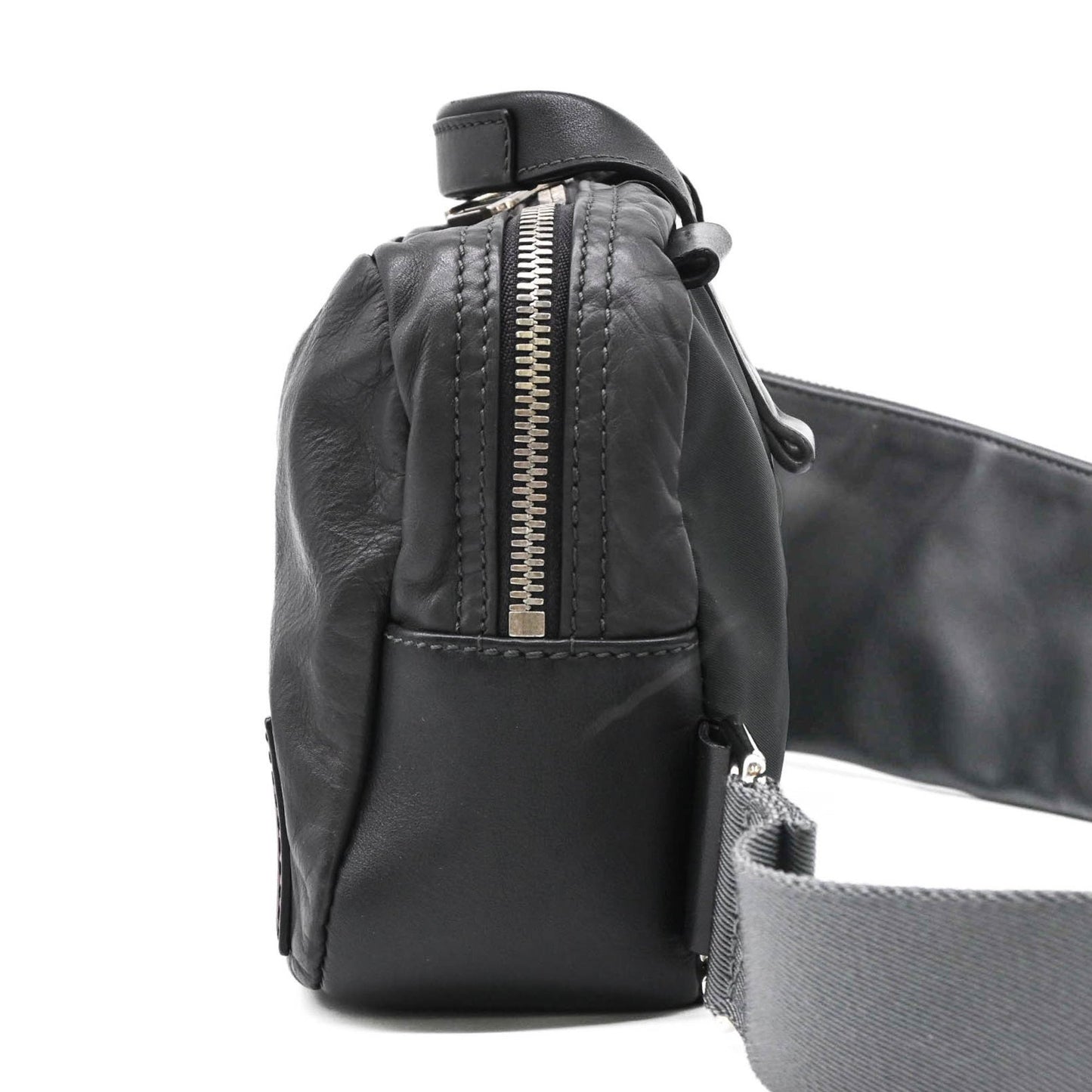 Louis Vuitton Black Leather V Line Cross
