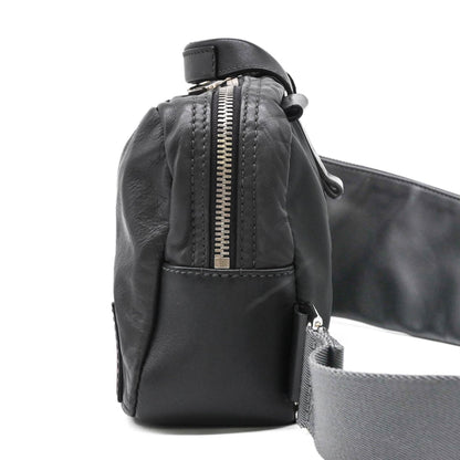 Louis Vuitton Black Leather V Line Cross