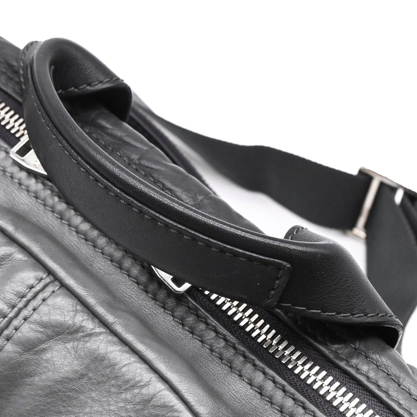 Louis Vuitton Black Leather V Line Cross