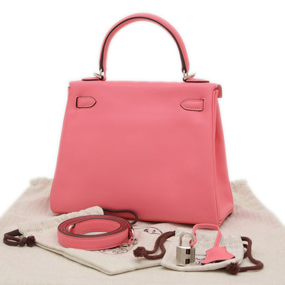 Hermès Pink Leather Kelly 25