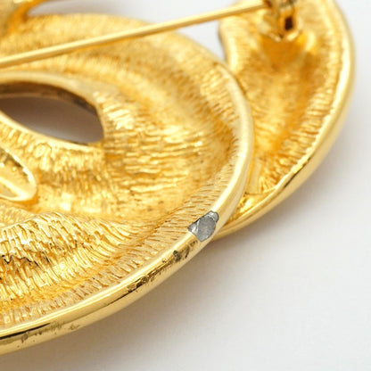 Chanel Gold Gold Plated Coco Mark