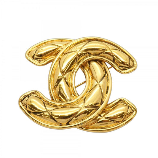 Chanel Gold Gold Plated Coco Mark