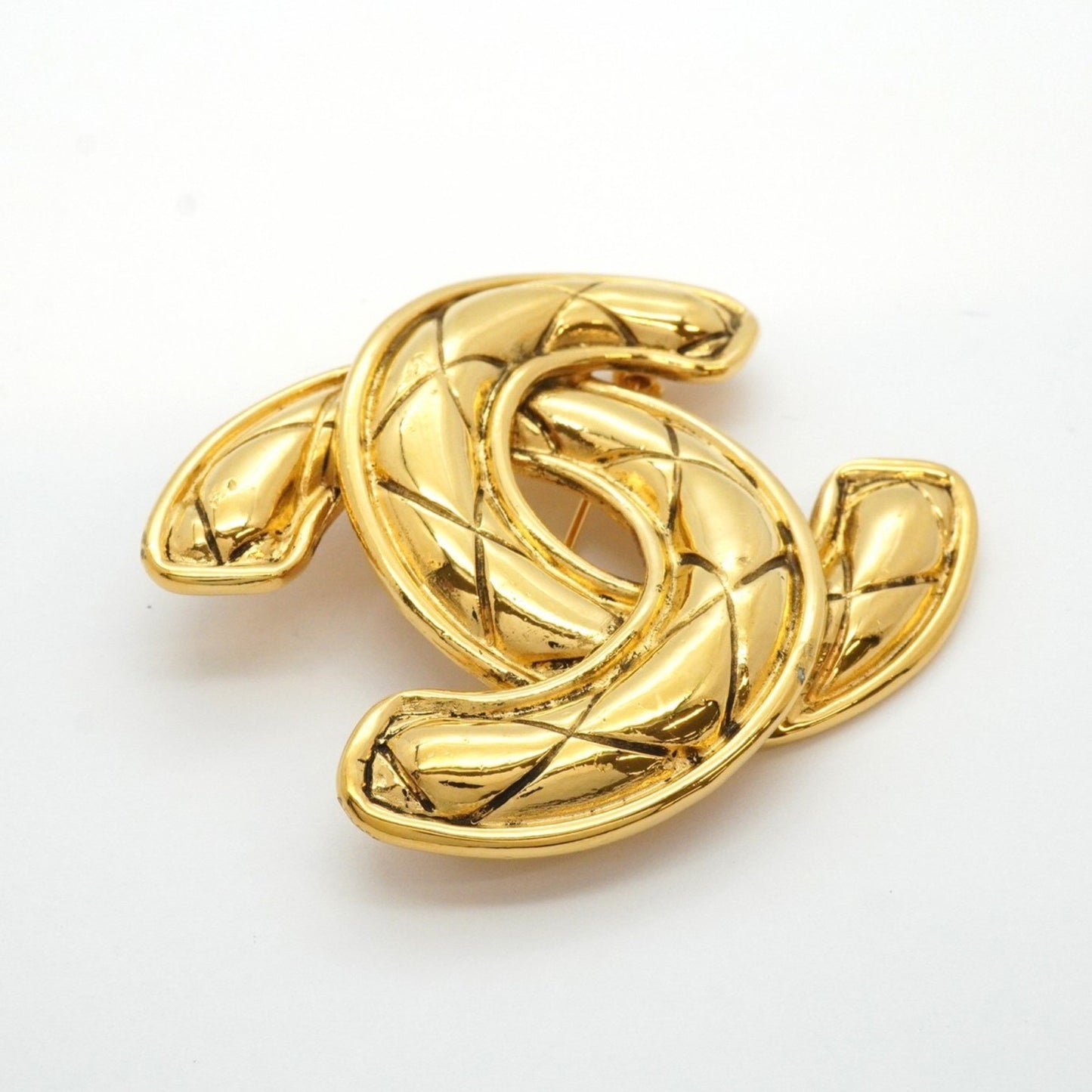 Chanel Gold Gold Plated Coco Mark