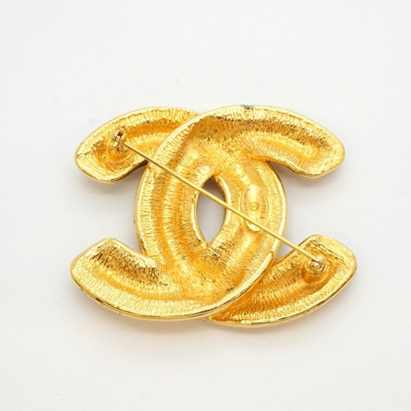 Chanel Gold Gold Plated Coco Mark