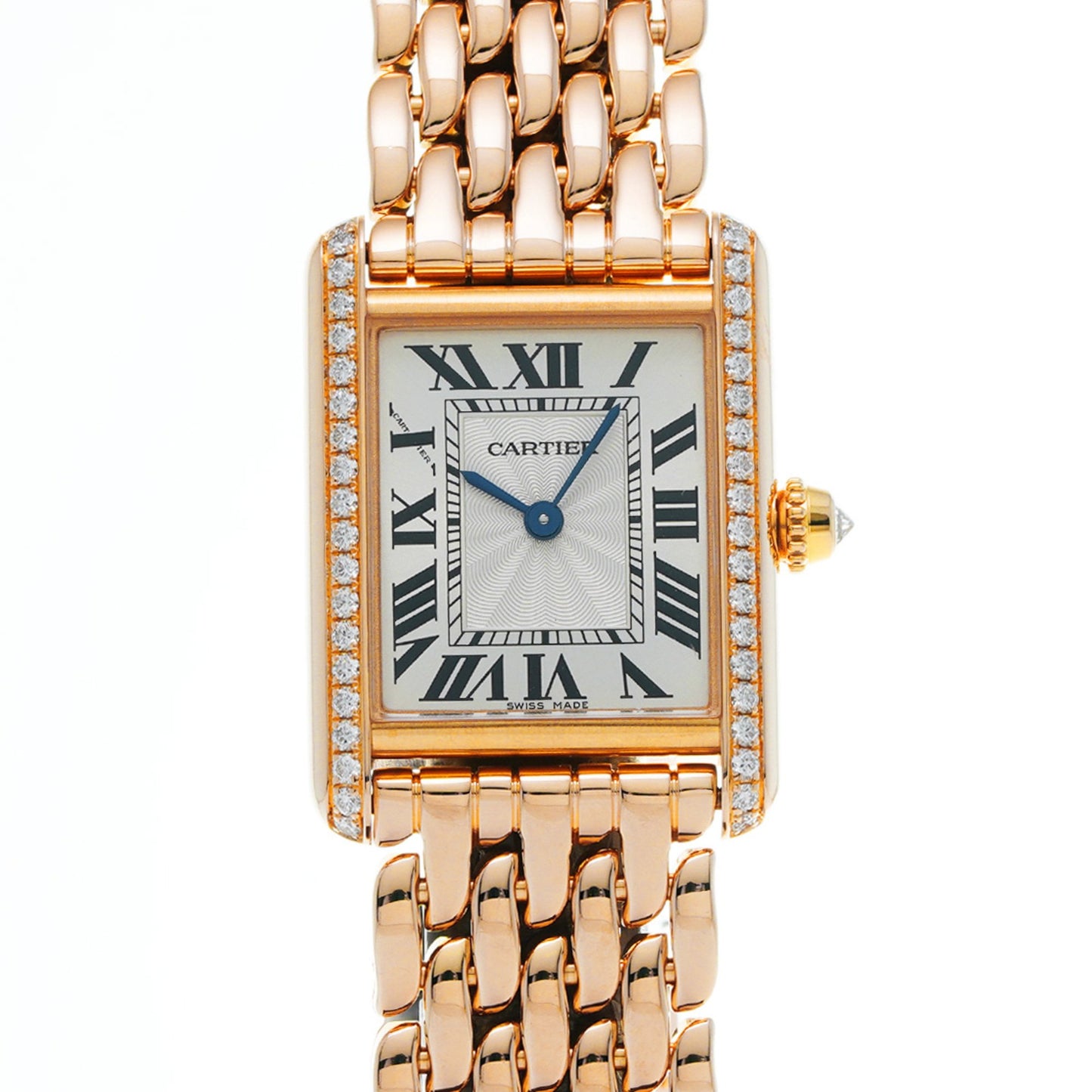 Cartier White Rose Gold Tank Louis Cartier