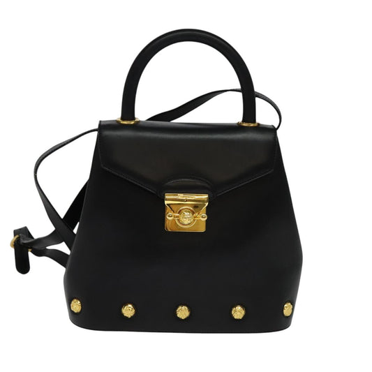 Salvatore Ferragamo Black Leather Handbag