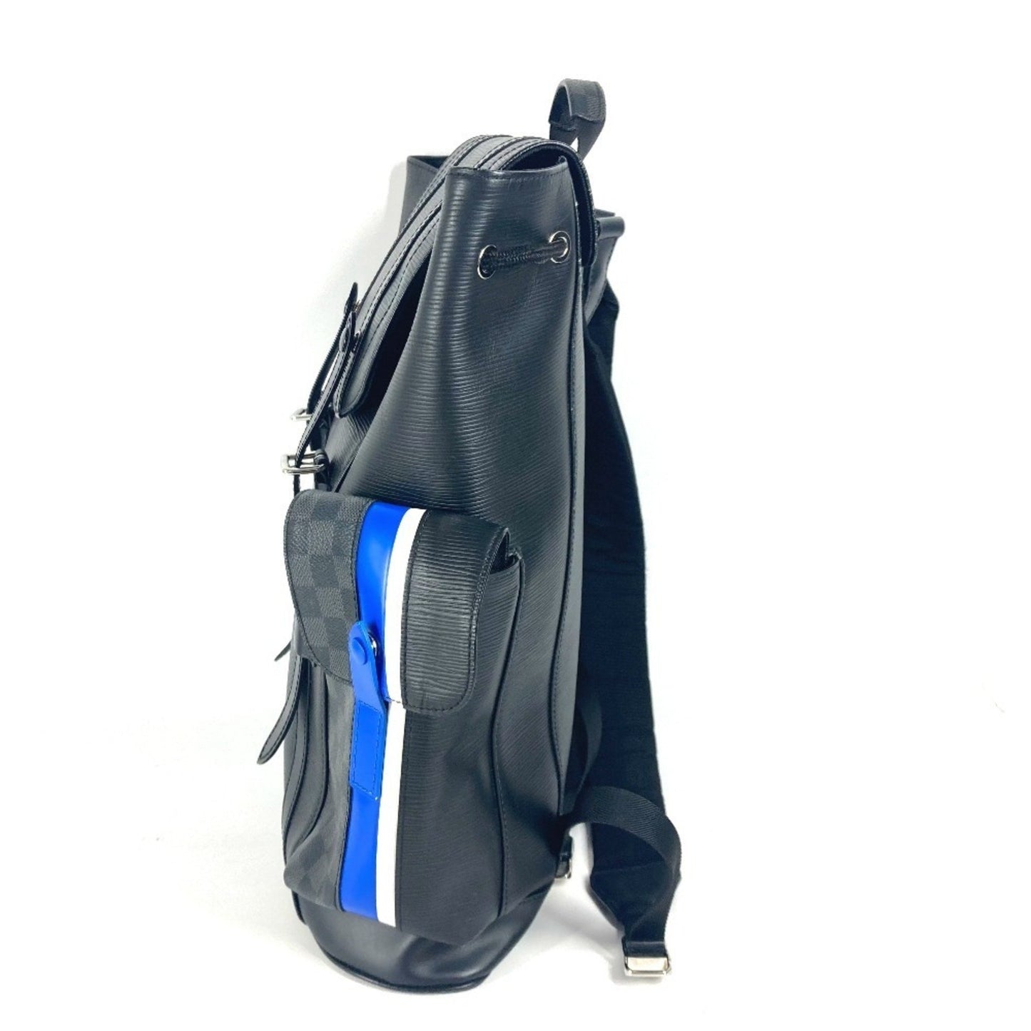 Louis Vuitton Black Leather Christopher Backpack