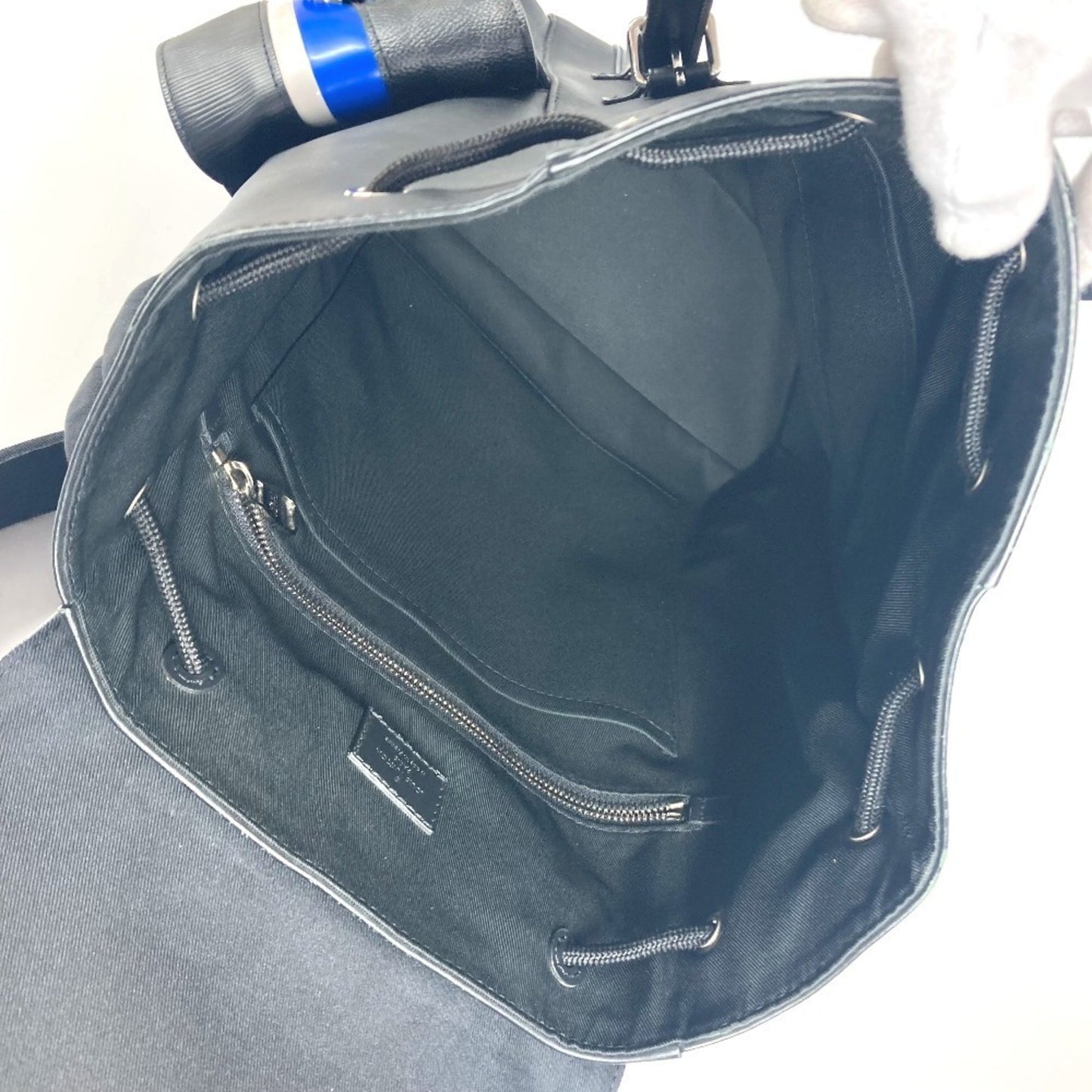 Louis Vuitton Black Leather Christopher Backpack