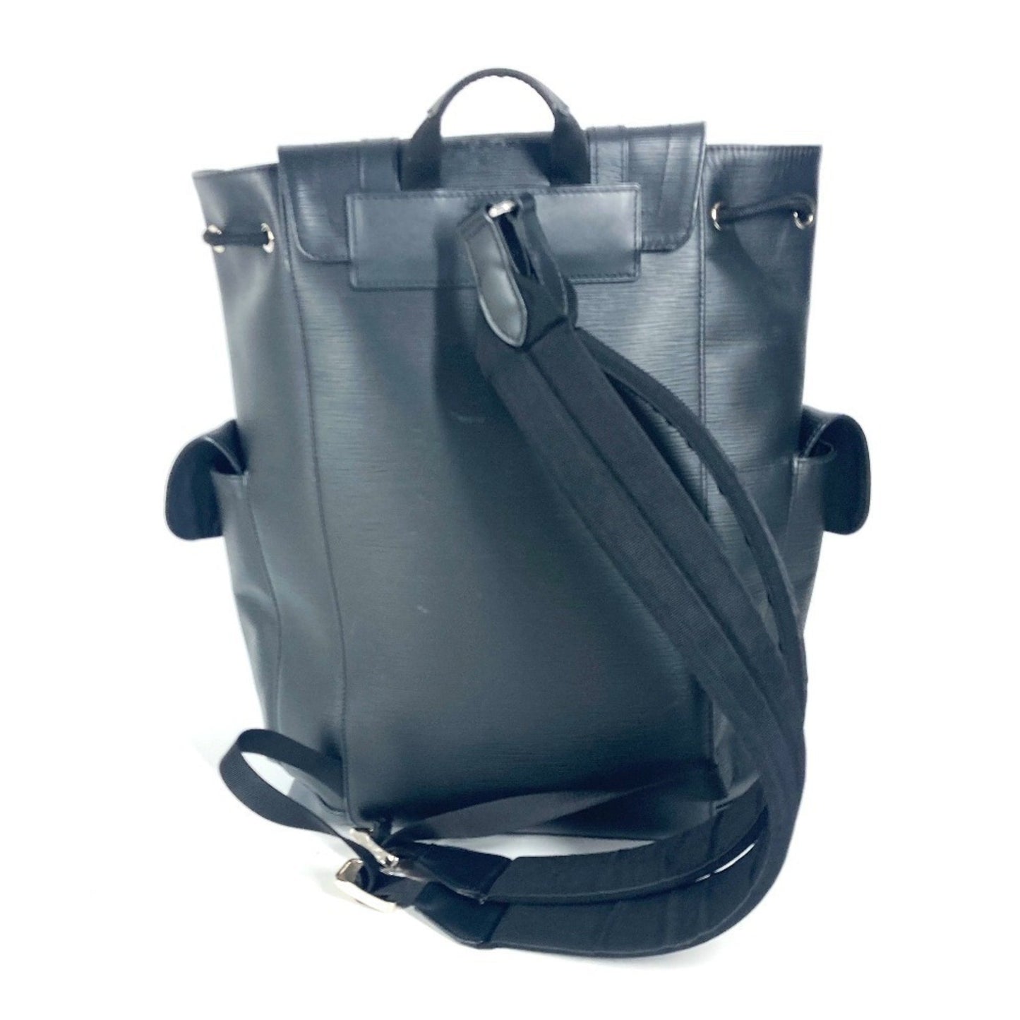 Louis Vuitton Black Leather Christopher Backpack