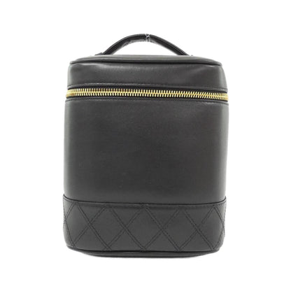 Chanel Black Leather Vanity