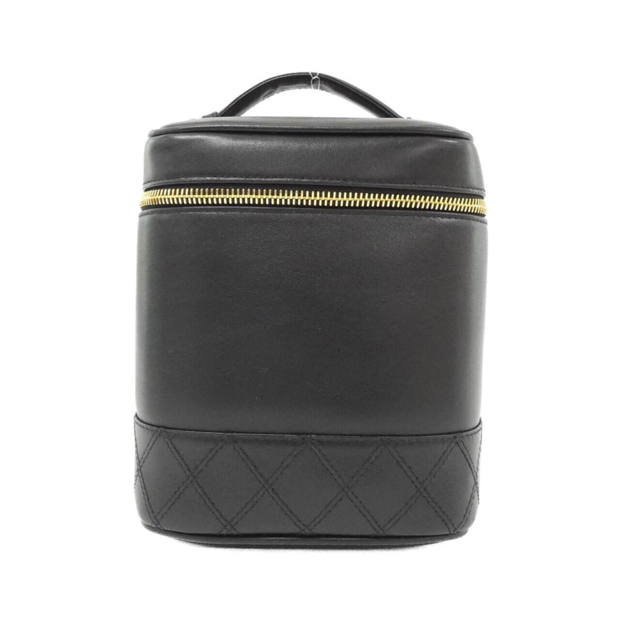 Chanel Black Leather Vanity