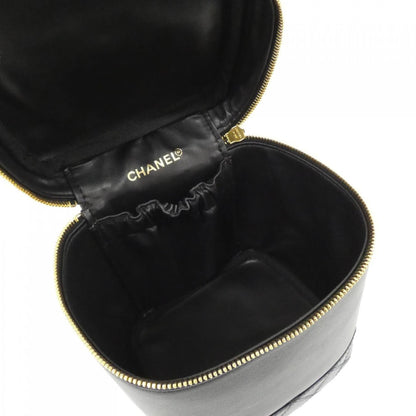 Chanel Black Leather Vanity