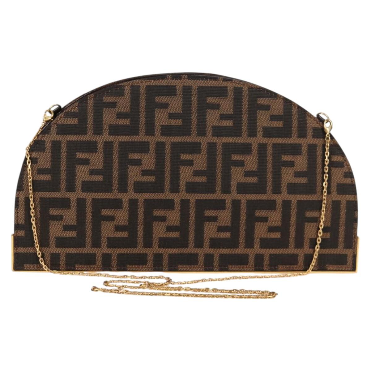 Fendi Brown Canvas Zucchino