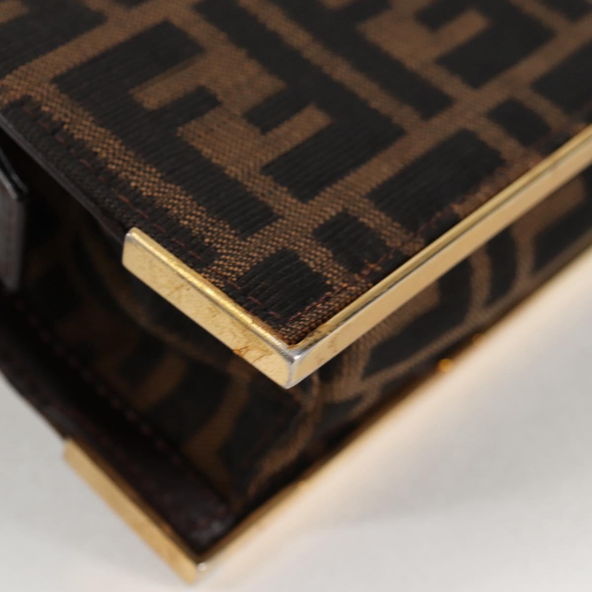Fendi Brown Canvas Zucchino