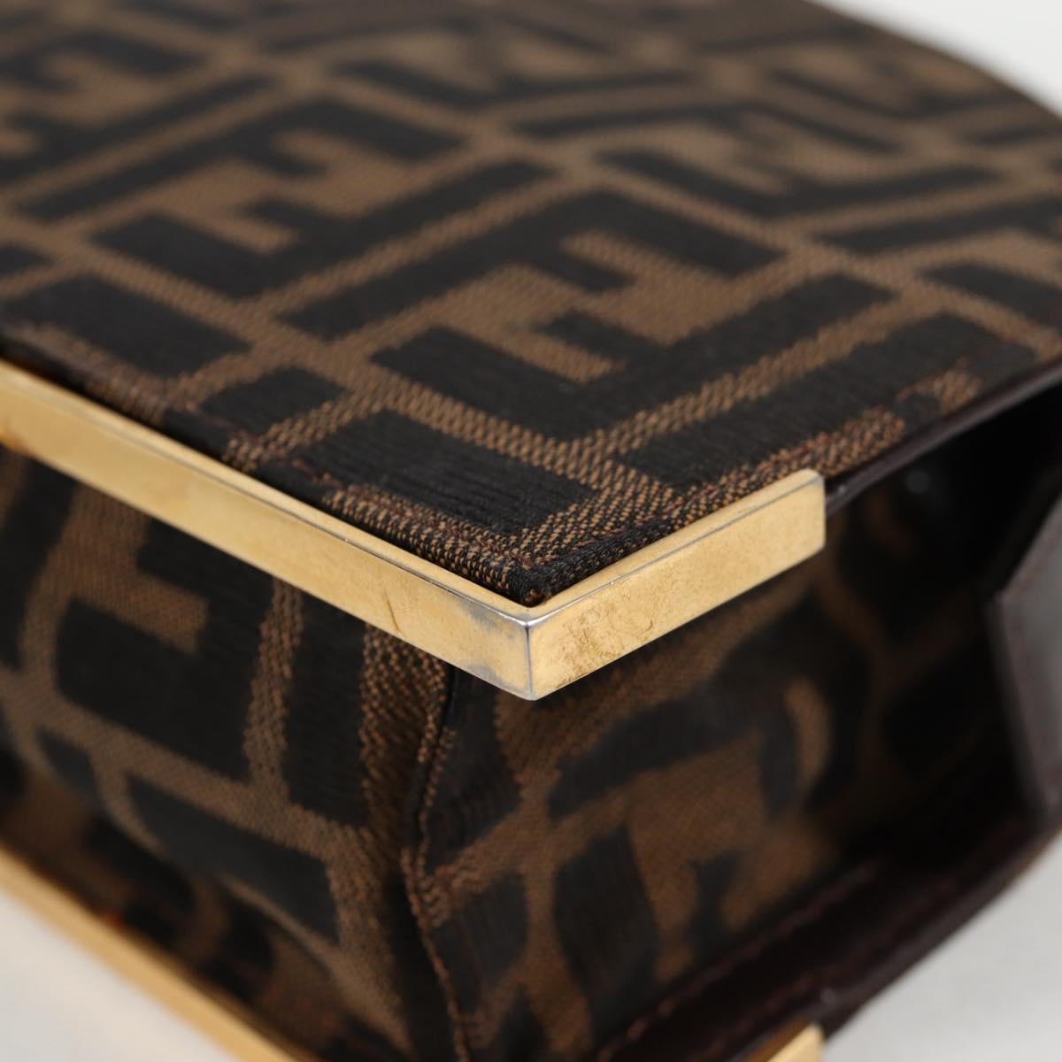 Fendi Brown Canvas Zucchino