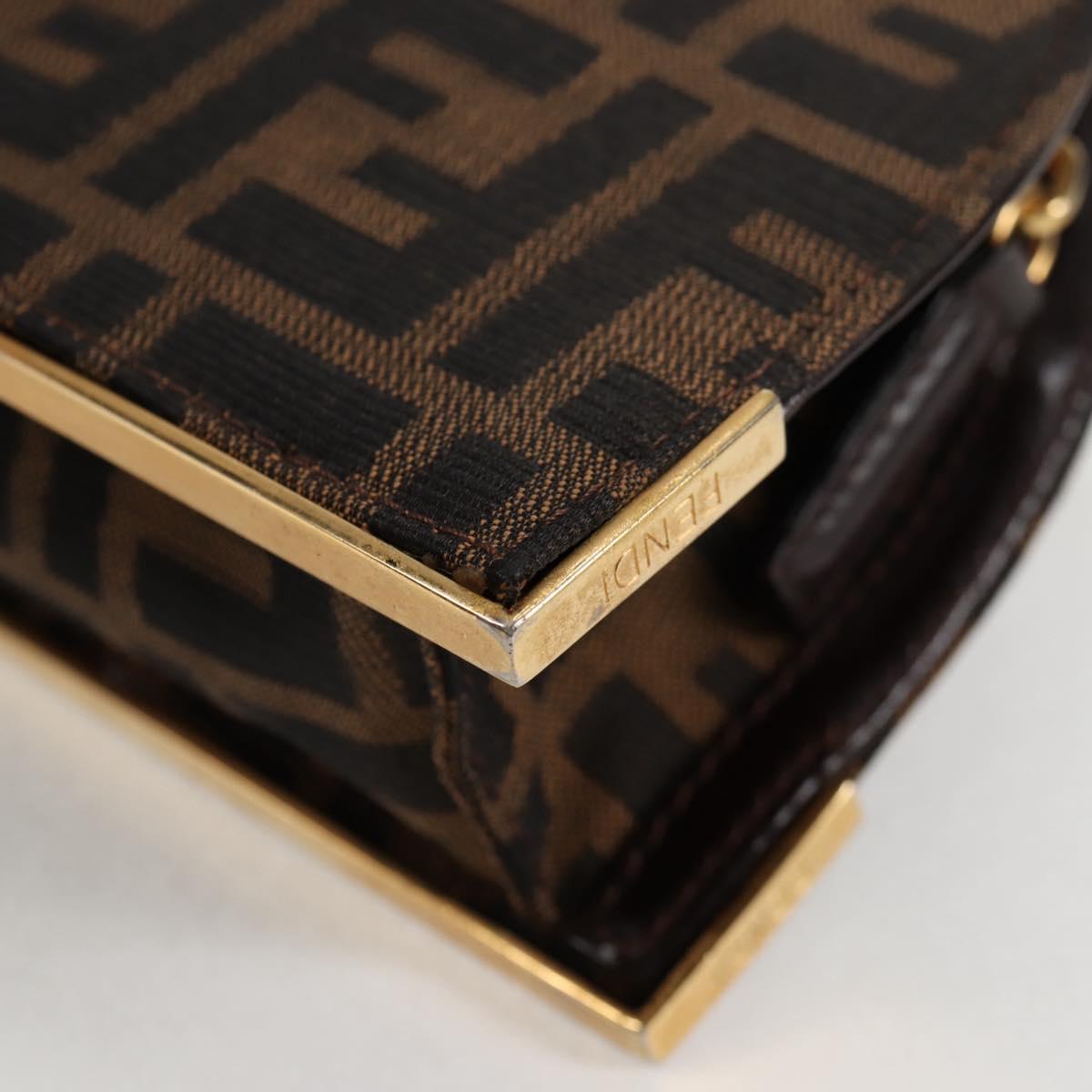 Fendi Brown Canvas Zucchino