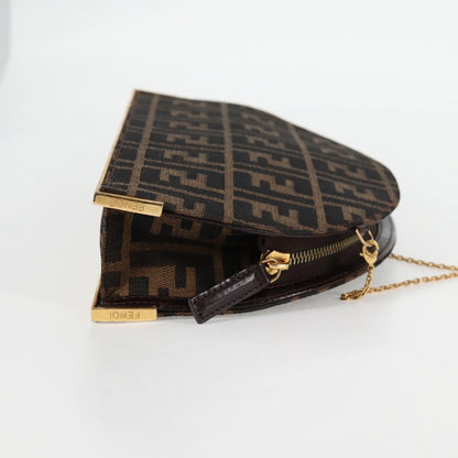 Fendi Brown Canvas Zucchino