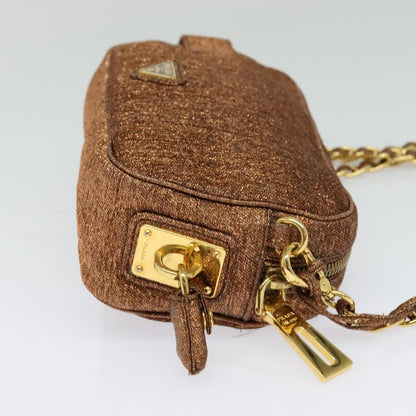Prada Brown Canvas Shoulder