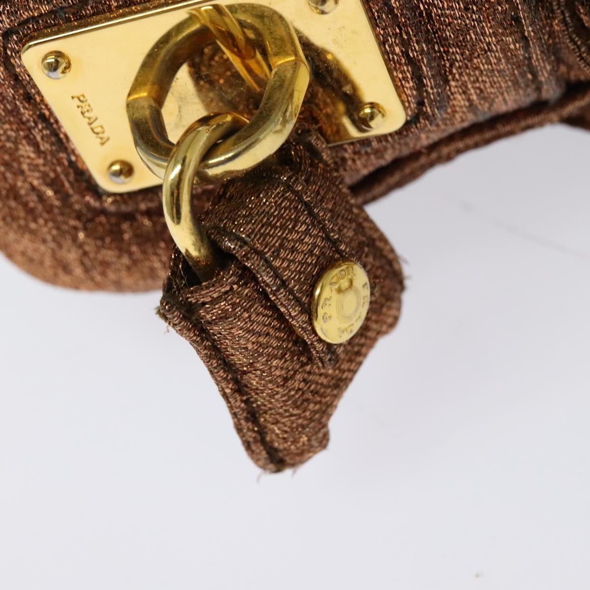 Prada Brown Canvas Shoulder