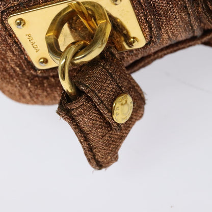 Prada Brown Canvas Shoulder