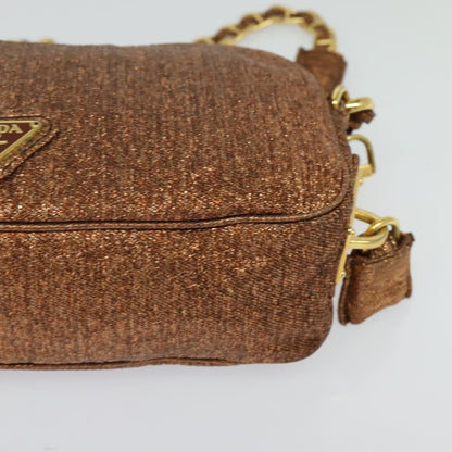 Prada Brown Canvas Shoulder