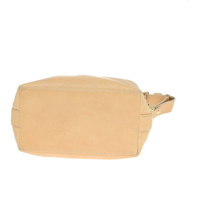 Chanel Brown Leather Chain Handle 2-way Flap Bag