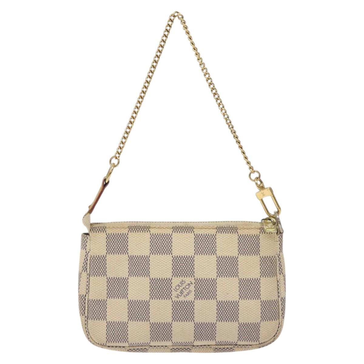Louis Vuitton White Canvas Pochette Accessoires