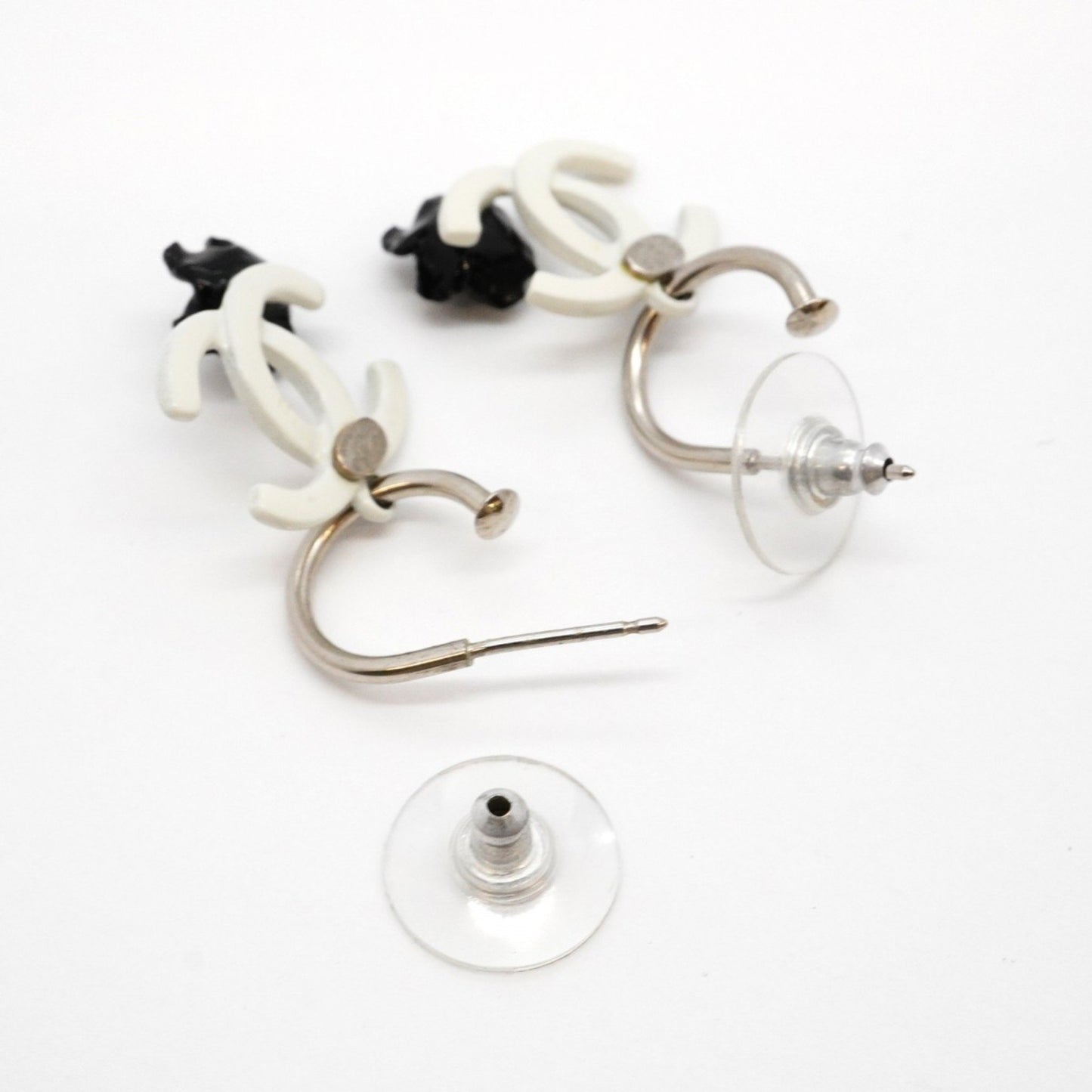 Chanel Silver Metal Camellia