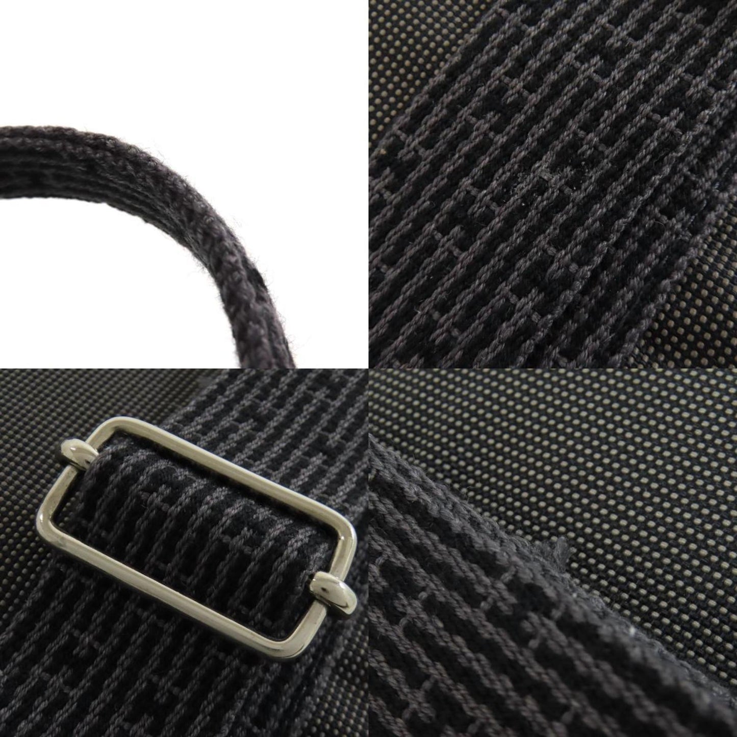 Hermès Gray Canvas Herline