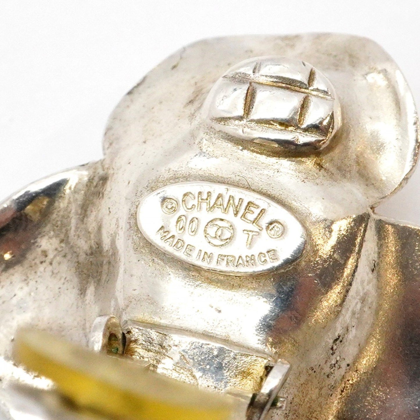 Chanel Silver Metal Coco Mark