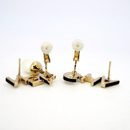Chanel Gold Gold Plated Earring