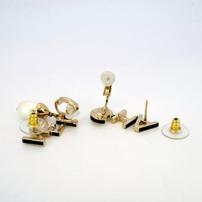 Chanel Gold Gold Plated Earring