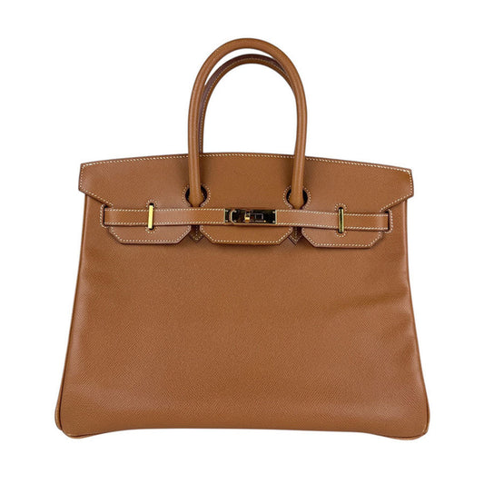 Hermès Brown Leather Birkin 35