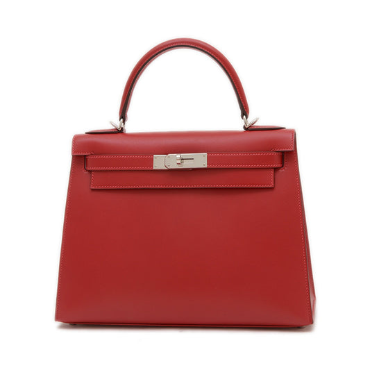 Hermès Red Leather Kelly 28