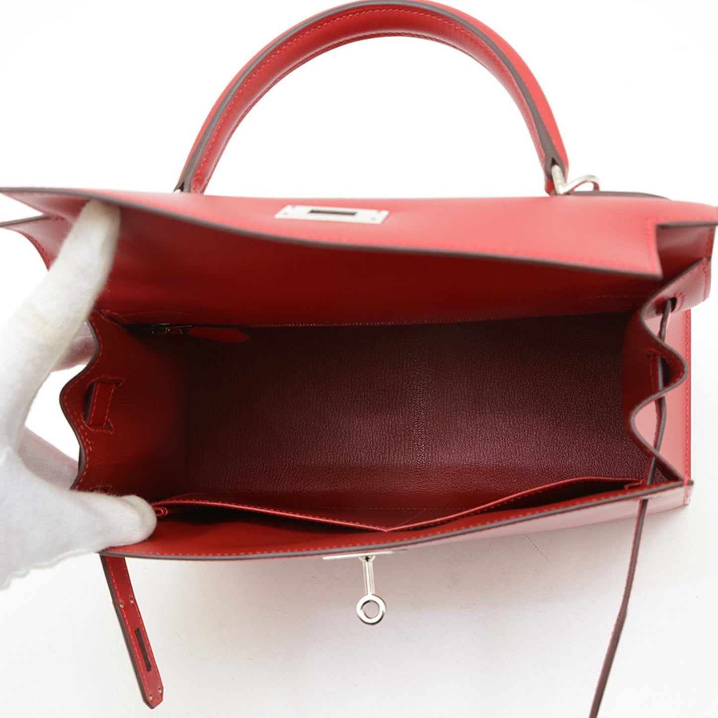 Hermès Red Leather Kelly 28