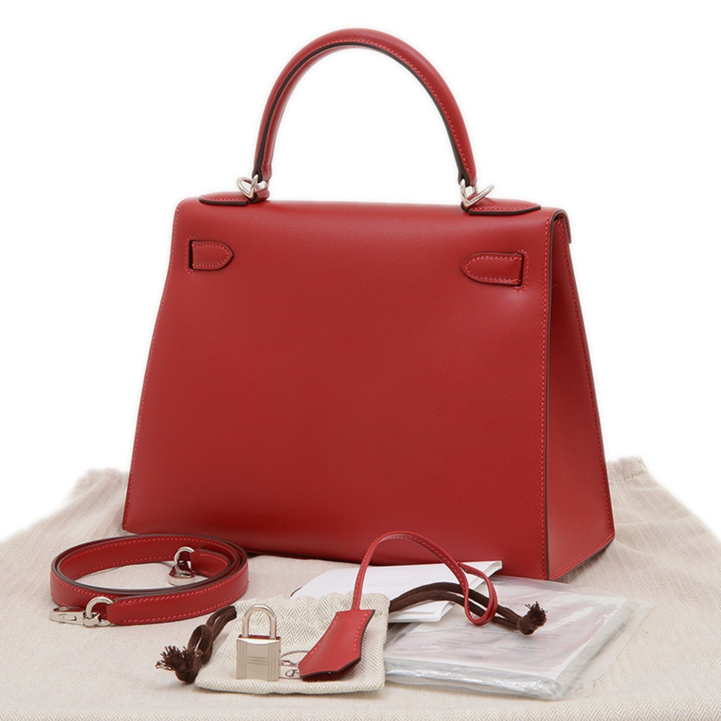 Hermès Red Leather Kelly 28