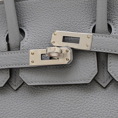 Hermès Gray Leather Birkin 25