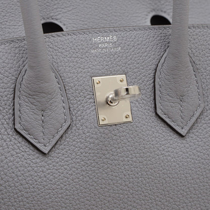 Hermès Gray Leather Birkin 25
