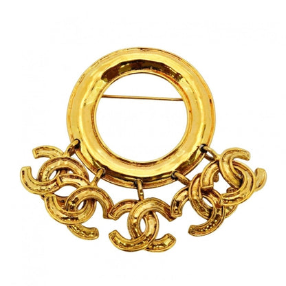 Chanel Gold Gold Plated Coco Mark