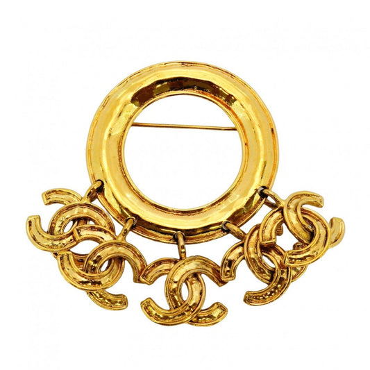 Chanel Gold Gold Plated Coco Mark