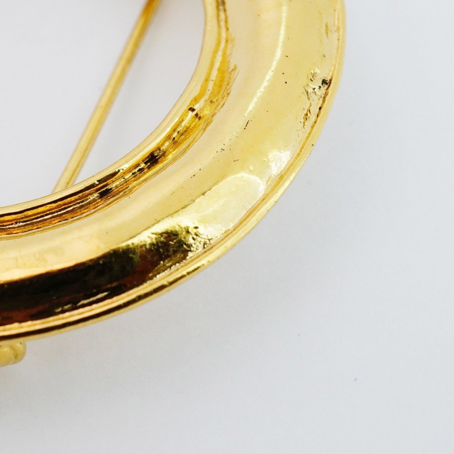 Chanel Gold Gold Plated Coco Mark