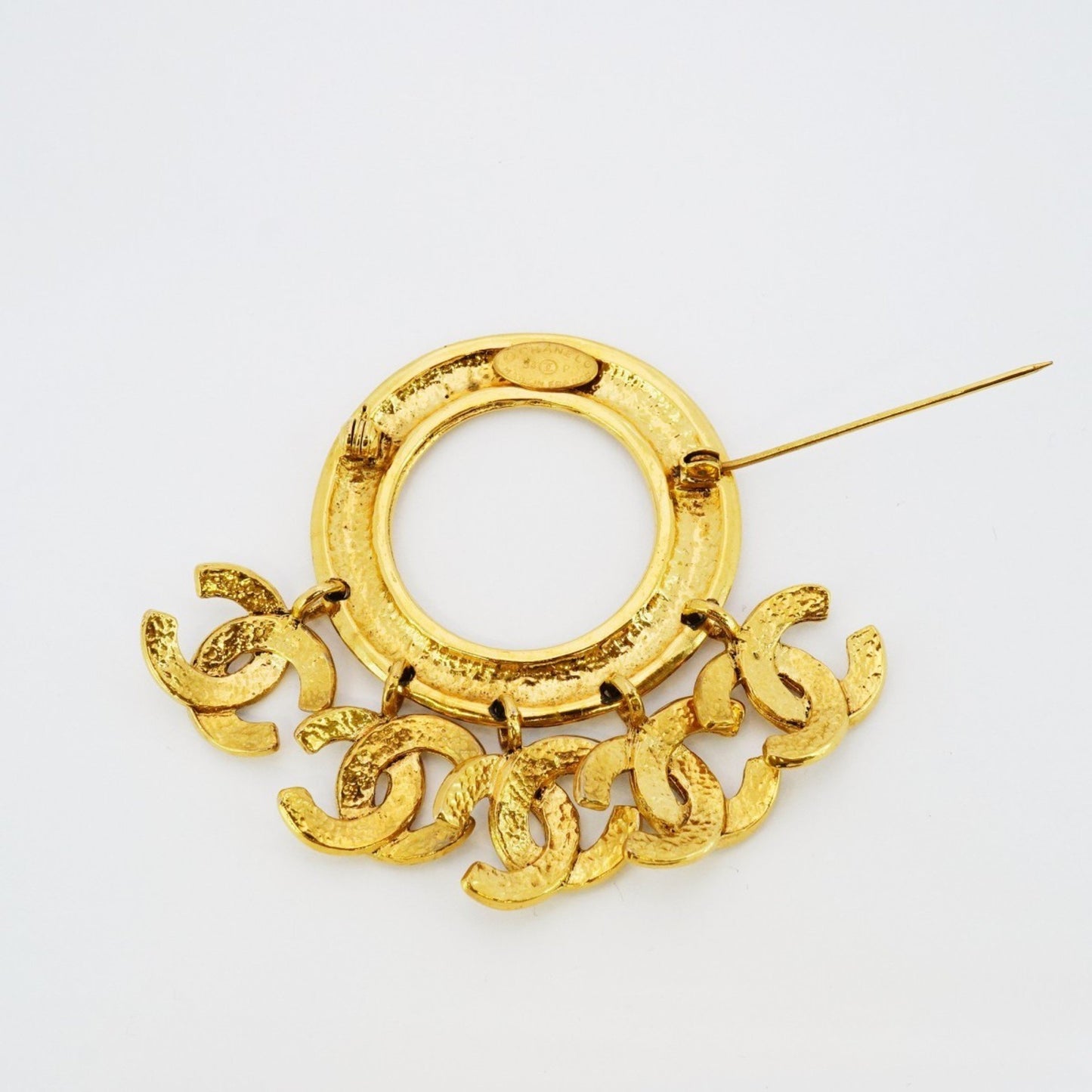 Chanel Gold Gold Plated Coco Mark