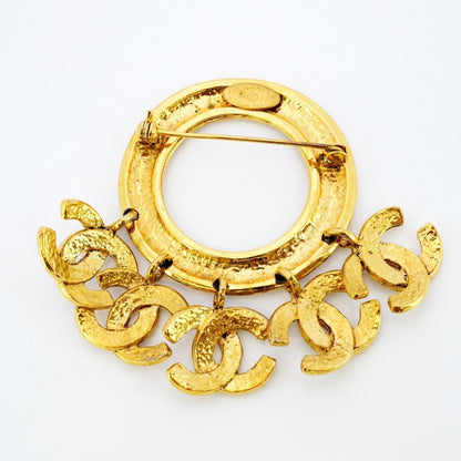 Chanel Gold Gold Plated Coco Mark