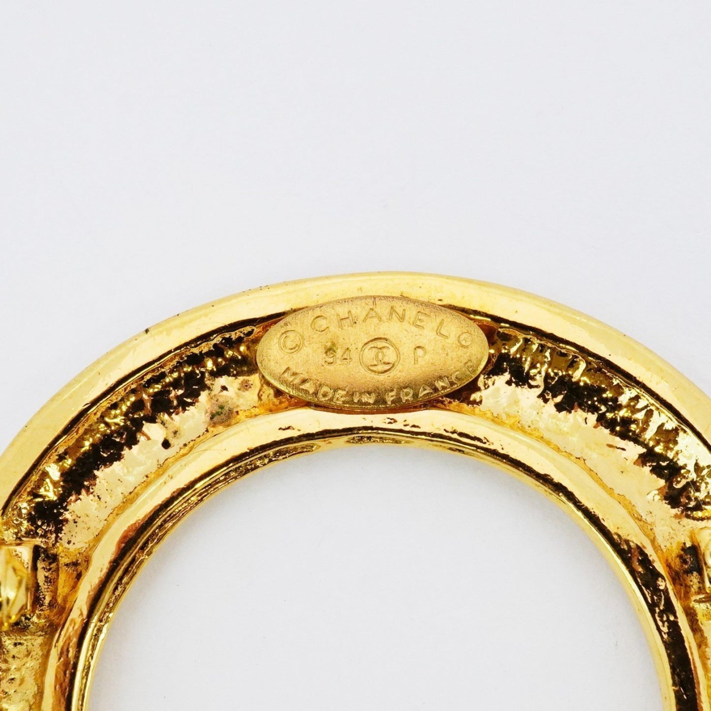 Chanel Gold Gold Plated Coco Mark