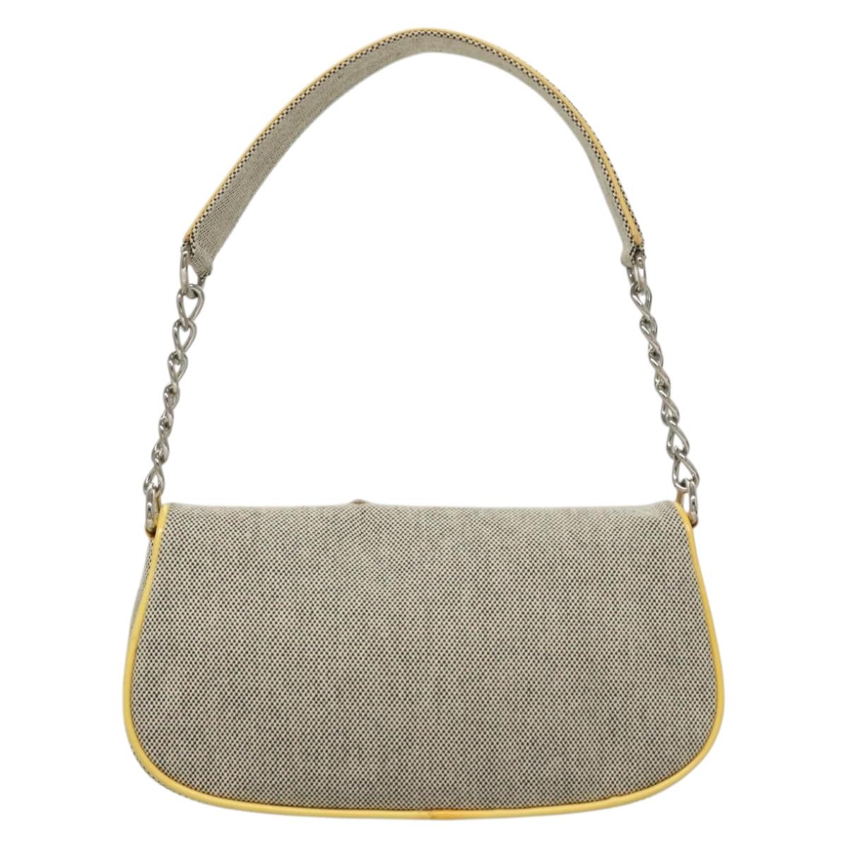 Chanel Gray Canvas Camellia