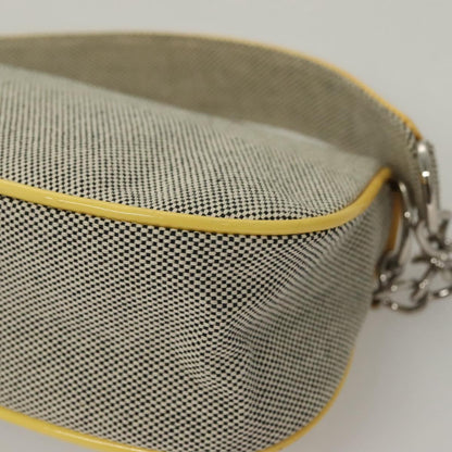 Chanel Gray Canvas Camellia