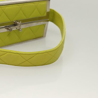 Chanel Yellow Leather Vanity