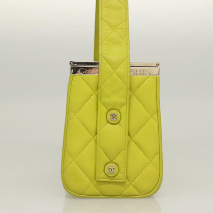 Chanel Yellow Leather Vanity